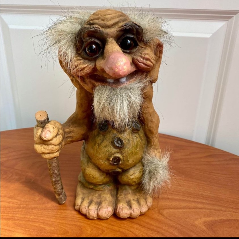 LAST CHANCE SALE!9.5"TALL AUTHENTIC NYFORM Troll Grandfather Norway Collectible